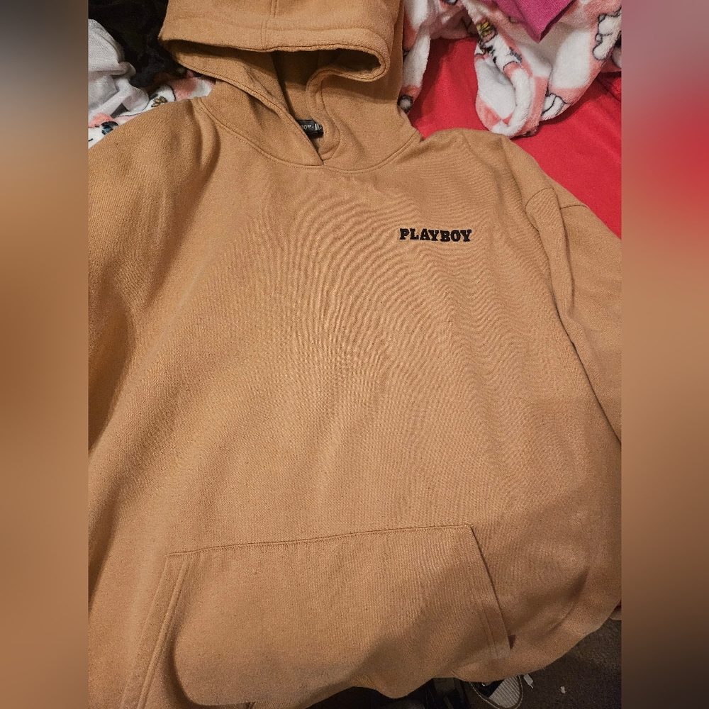 Playboy Tan Hoodie